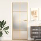 vidaXL Innentür Schlank Golden 83x201,5 cm Hartglas und Aluminium vidaXL Innentür Schlank Golden 83x201,5 cm Hartglas und Aluminium