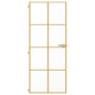 vidaXL Innentür Schlank Golden 83x201,5 cm Hartglas und Aluminium vidaXL Innentür Schlank Golden 83x201,5 cm Hartglas und Aluminium