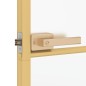 vidaXL Innentür Schlank Golden 83x201,5 cm Hartglas und Aluminium vidaXL Innentür Schlank Golden 83x201,5 cm Hartglas und Aluminium