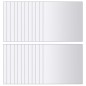 48-tlg. Spiegelfliesen-Set Quadratisch Glas 48-tlg. Spiegelfliesen-Set Quadratisch Glas