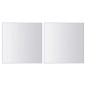 48-tlg. Spiegelfliesen-Set Quadratisch Glas 48-tlg. Spiegelfliesen-Set Quadratisch Glas