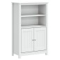 vidaXL Badschrank BERG Weiß 69,5x34x110 cm Massivholz Kiefer vidaXL Badschrank BERG Weiß 69,5x34x110 cm Massivholz Kiefer