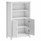 vidaXL Badschrank BERG Weiß 69,5x34x110 cm Massivholz Kiefer vidaXL Badschrank BERG Weiß 69,5x34x110 cm Massivholz Kiefer
