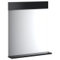 vidaXL Badspiegel mit Ablage BERG Schwarz 60x12x70 cm Massivholz vidaXL Badspiegel mit Ablage BERG Schwarz 60x12x70 cm Massivholz
