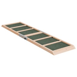vidaXL Hunderampe Grün 120x30 cm Massivholz Tanne