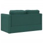 vidaXL Bodensofa mit Schlaffunktion Dunkelgrün 112x174x55 cm Stoff vidaXL Bodensofa mit Schlaffunktion Dunkelgrün 112x174x55 cm Stoff