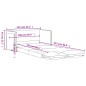 vidaXL Bodensofa mit Schlaffunktion Dunkelgrün 112x174x55 cm Stoff vidaXL Bodensofa mit Schlaffunktion Dunkelgrün 112x174x55 cm Stoff
