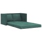 vidaXL Bodensofa mit Schlaffunktion Dunkelgrün 122x204x55 cm Samt vidaXL Bodensofa mit Schlaffunktion Dunkelgrün 122x204x55 cm Samt