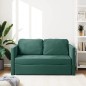 vidaXL Bodensofa mit Schlaffunktion Dunkelgrün 122x204x55 cm Samt vidaXL Bodensofa mit Schlaffunktion Dunkelgrün 122x204x55 cm Samt