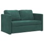 vidaXL Bodensofa mit Schlaffunktion Dunkelgrün 122x204x55 cm Samt vidaXL Bodensofa mit Schlaffunktion Dunkelgrün 122x204x55 cm Samt