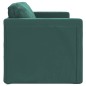 vidaXL Bodensofa mit Schlaffunktion Dunkelgrün 122x204x55 cm Samt vidaXL Bodensofa mit Schlaffunktion Dunkelgrün 122x204x55 cm Samt