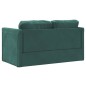 vidaXL Bodensofa mit Schlaffunktion Dunkelgrün 122x204x55 cm Samt vidaXL Bodensofa mit Schlaffunktion Dunkelgrün 122x204x55 cm Samt