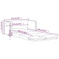 vidaXL Bodensofa mit Schlaffunktion Dunkelgrün 122x204x55 cm Samt vidaXL Bodensofa mit Schlaffunktion Dunkelgrün 122x204x55 cm Samt