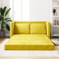 vidaXL Bodensofa mit Schlaffunktion Dunkelgelb 122x204x55 cm Samt vidaXL Bodensofa mit Schlaffunktion Dunkelgelb 122x204x55 cm Samt