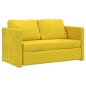 vidaXL Bodensofa mit Schlaffunktion Dunkelgelb 122x204x55 cm Samt vidaXL Bodensofa mit Schlaffunktion Dunkelgelb 122x204x55 cm Samt