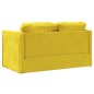 vidaXL Bodensofa mit Schlaffunktion Dunkelgelb 122x204x55 cm Samt vidaXL Bodensofa mit Schlaffunktion Dunkelgelb 122x204x55 cm Samt