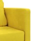 vidaXL Bodensofa mit Schlaffunktion Dunkelgelb 122x204x55 cm Samt vidaXL Bodensofa mit Schlaffunktion Dunkelgelb 122x204x55 cm Samt