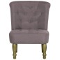 vidaXL Französische Stühle 2 Stk. Taupe Stoff vidaXL Französische Stühle 2 Stk. Taupe Stoff