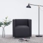 vidaXL Würfel-Sessel Dunkelgrau Stoff vidaXL Würfel-Sessel Dunkelgrau Stoff
