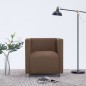 vidaXL Würfel-Sessel Braun Stoff vidaXL Würfel-Sessel Braun Stoff