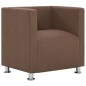 vidaXL Würfel-Sessel Braun Stoff vidaXL Würfel-Sessel Braun Stoff
