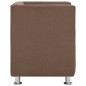 vidaXL Würfel-Sessel Braun Stoff vidaXL Würfel-Sessel Braun Stoff