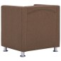 vidaXL Würfel-Sessel Braun Stoff vidaXL Würfel-Sessel Braun Stoff