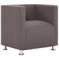 vidaXL Würfel-Sessel Taupe Stoff vidaXL Würfel-Sessel Taupe Stoff