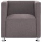 vidaXL Würfel-Sessel Taupe Stoff vidaXL Würfel-Sessel Taupe Stoff