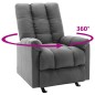vidaXL Relaxsessel Verstellbar Hellgrau Stoff vidaXL Relaxsessel Verstellbar Hellgrau Stoff