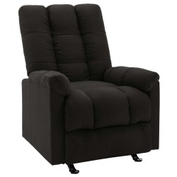 vidaXL Relaxsessel Verstellbar Schwarz Stoff 