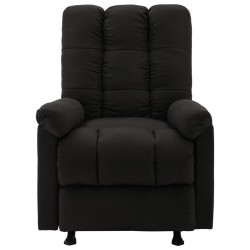 vidaXL Relaxsessel Verstellbar Schwarz Stoff 