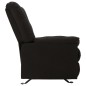vidaXL Relaxsessel Verstellbar Schwarz Stoff vidaXL Relaxsessel Verstellbar Schwarz Stoff