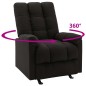 vidaXL Relaxsessel Verstellbar Schwarz Stoff vidaXL Relaxsessel Verstellbar Schwarz Stoff