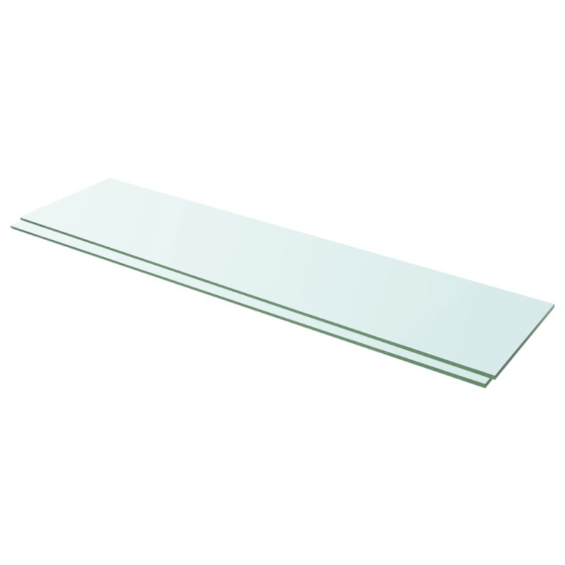vidaXL Regalböden 2 Stk. Glas Transparent 100x25 cm vidaXL Regalböden 2 Stk. Glas Transparent 100x25 cm