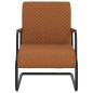 vidaXL Freischwinger Mattbraun Kunstleder vidaXL Freischwinger Mattbraun Kunstleder
