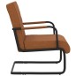 vidaXL Freischwinger Mattbraun Kunstleder vidaXL Freischwinger Mattbraun Kunstleder