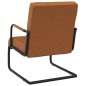 vidaXL Freischwinger Mattbraun Kunstleder vidaXL Freischwinger Mattbraun Kunstleder