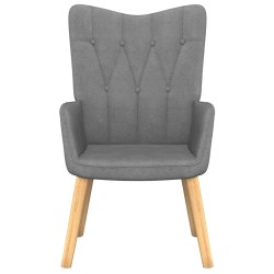 vidaXL Relaxsessel Dunkelgrau Stoff