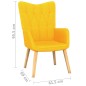 vidaXL Relaxsessel Senfgelb Stoff vidaXL Relaxsessel Senfgelb Stoff