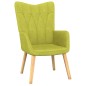 vidaXL Relaxsessel mit Hocker Grün Stoff vidaXL Relaxsessel mit Hocker Grün Stoff
