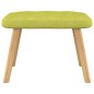 vidaXL Relaxsessel mit Hocker Grün Stoff vidaXL Relaxsessel mit Hocker Grün Stoff