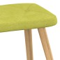 vidaXL Relaxsessel mit Hocker Grün Stoff vidaXL Relaxsessel mit Hocker Grün Stoff