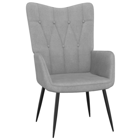 vidaXL Relaxsessel Hellgrau Stoff 