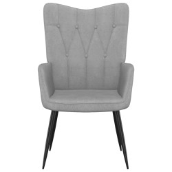vidaXL Relaxsessel Hellgrau Stoff 