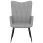 vidaXL Relaxsessel Hellgrau Stoff vidaXL Relaxsessel Hellgrau Stoff