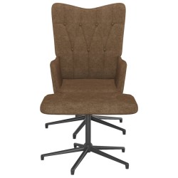 vidaXL Relaxsessel mit Hocker Taupe Stoff 