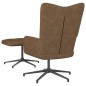 vidaXL Relaxsessel mit Hocker Taupe Stoff vidaXL Relaxsessel mit Hocker Taupe Stoff