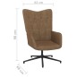 vidaXL Relaxsessel mit Hocker Taupe Stoff vidaXL Relaxsessel mit Hocker Taupe Stoff