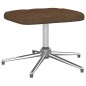 vidaXL Relaxsessel mit Hocker Braun Stoff vidaXL Relaxsessel mit Hocker Braun Stoff